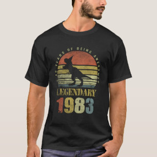 40 Dinosaurier Legendary Seit 1983 40th T-Shirt