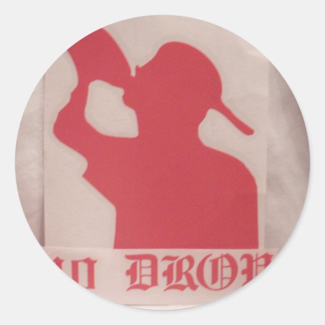 40 Drop Logo Vinyl Sticker (Vorderseite)