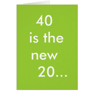 40 est les nouveaux 20…