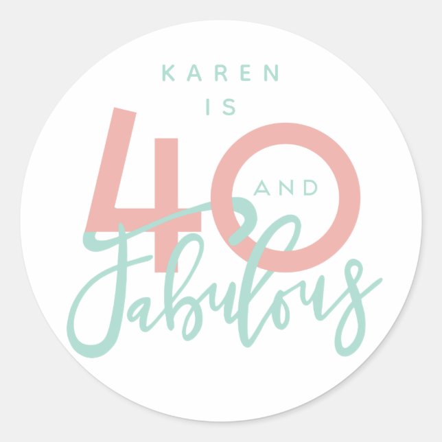 40 et autocollants fabuleux (Devant)