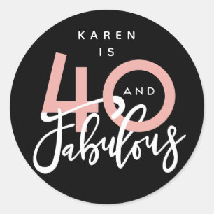 40 et autocollants fabuleux