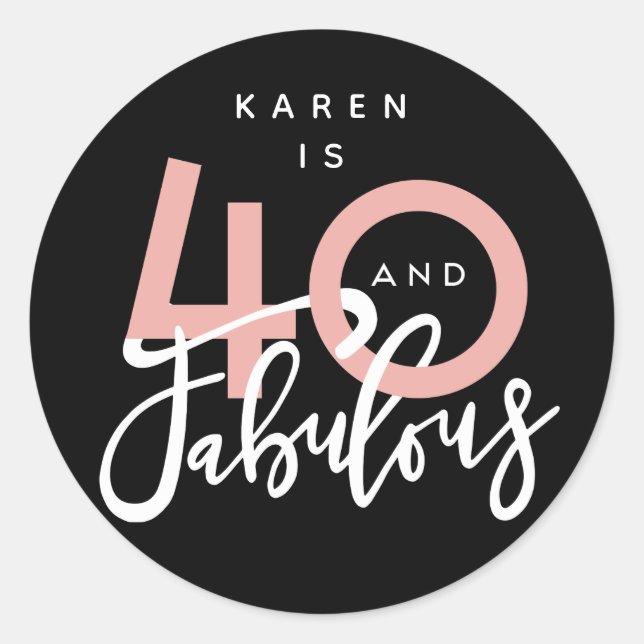 40 et autocollants fabuleux (Devant)