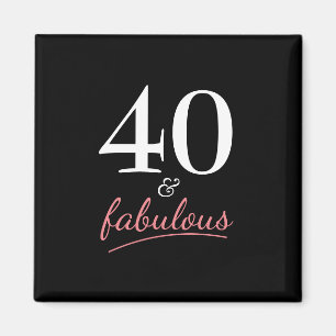 40 et fabuleux Aimant d'anniversaire