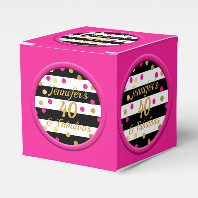 40 et fabuleux Ballotins noirs roses chauds (Verso)
