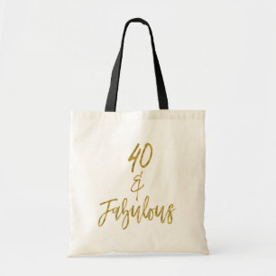40 et Fabulous Gold Foil Sac fourre-tout d'anniver