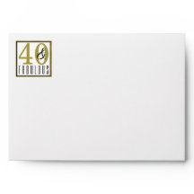 40 & Fabuleux 40e anniversaire imprimé Adresse de 