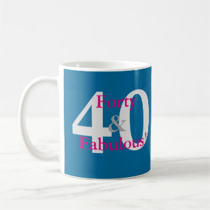 40 & Fantastisch! Lustiger persönlicher Geburtstag Kaffeetasse