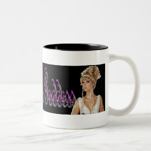 40 Felsen-Göttin-Tasse Zweifarbige Tasse