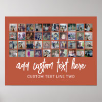 40 Foto Collage - 4 Zeilen 10 Spalten - Text für S