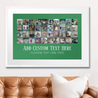 40 Foto Collage - 4 Zeilen 10 Spalten - Text für S