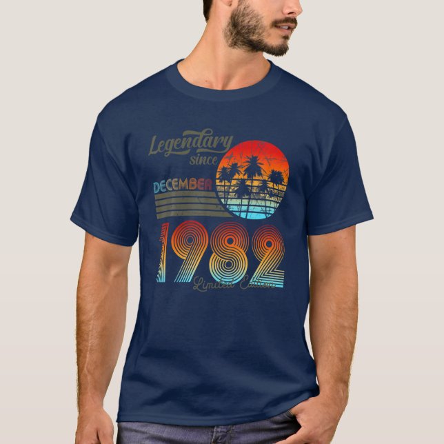 40. Geburtsdatum Legendär seit Dezember 1982 T-Shirt (Vorderseite)