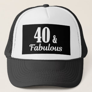 40. Geburtstag 40 & Fabulous Truckerkappe
