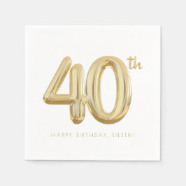 40. Geburtstag Ballon Party Serviette