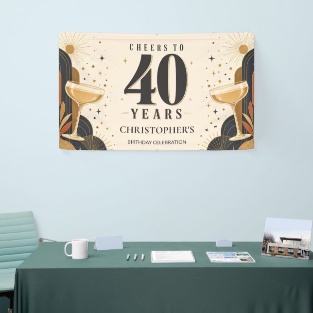 40. Geburtstag Banner (Messeveranstaltung)