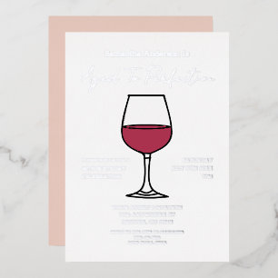 40. Geburtstag bis zur Perfektion Wein Folieneinladung