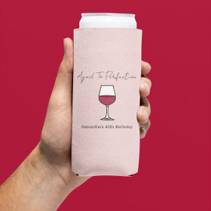 40. Geburtstag bis zur Perfektion Wein Selters Dosenkühler