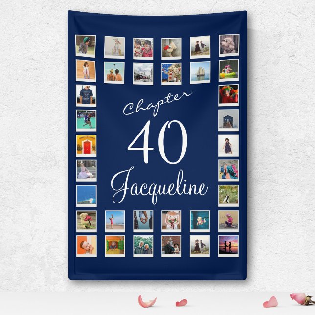 40. Geburtstag Blue Banner (Von Creator hochgeladen)