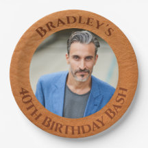 40. Geburtstag Braun Leder