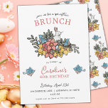 40. Geburtstag Brunch Springtime Einladung<br><div class="desc">Feiern Sie diesen Frühling einen Meilenstein mit dieser wunderschönen, süßen Frühjahrstagsbrunch-Einladung. Diese whimsical Einladung zeigt originelle Kunstwerke, die den Geist der Saison mit seinem spielerischen Blumendesign einfangen. Die zauberhaften, hübschen Frühlingsdärme und die süß-blauen Vögel fügen eine einzigartige Touch hinzu und machen diese Einladung zu einem Picknick im Frühjahr, einem Brunch...</div>