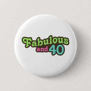 40. Geburtstag Button