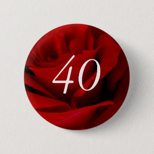 40. Geburtstag Button