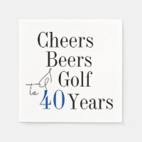 40. Geburtstag Cheers and Biers Golf Party