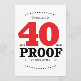 40. Geburtstag Cocktails & Cheers Einladung