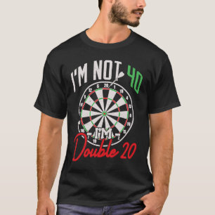 40. Geburtstag Dart Player 40 Jahre Darts T-Shirt