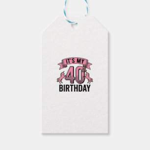 40. Geburtstag Einhorn Vintage Gravur Design_1 Geschenkanhänger