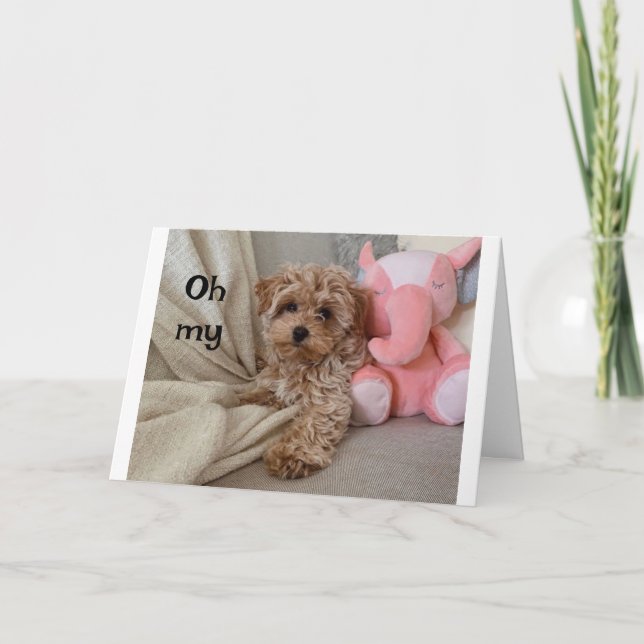 *40. GEBURTSTAG* ETWAS ZU "BARK ÜBER" KARTE (Vorderseite)