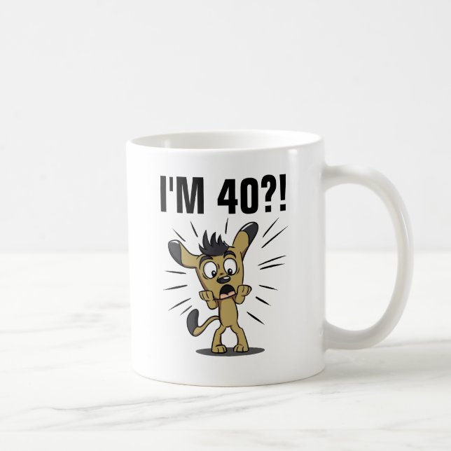 40. Geburtstag Funny Coffee Mugs Kaffeetasse (Rechts)