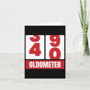 40. Geburtstag Funny Gift Men Women Oldometer -4 Karte