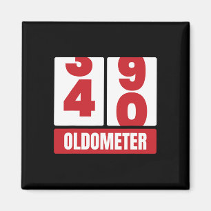 40. Geburtstag Funny Gift Men Women Oldometer -4 Magnet