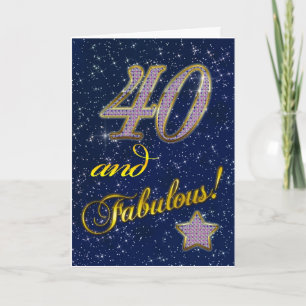 40. Geburtstag für jemanden Fabulous Karte