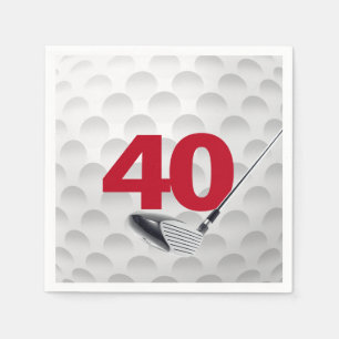 40. Geburtstag Golf Ball Serviette