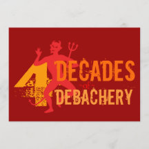 40. Geburtstag - Hölle einer Party Einladung