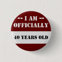 40. Geburtstag Ich bin offiziell 40 Name
