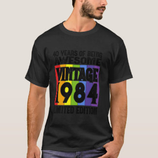 40. Geburtstag Limited Edition Geboren 1984 Long S T-Shirt