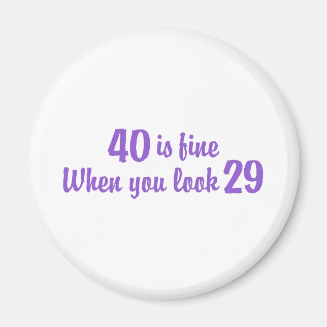 40. Geburtstag Magnet (Vorne)