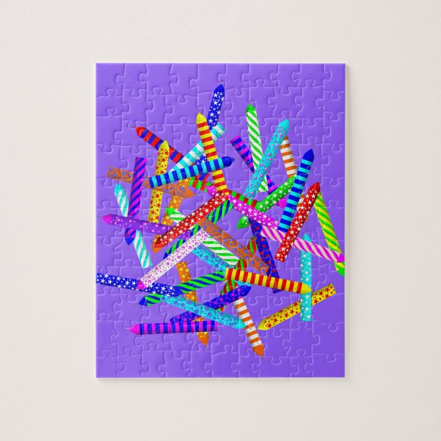 40. Geburtstag mit Kerzen (Vertikal)