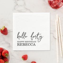 40. Geburtstag Napkins Serviette