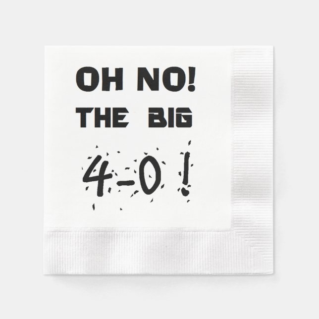 "40. Geburtstag" Napkins Serviette (Vorderseite)