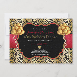 40. Geburtstag oder eine Einladung über Leopard