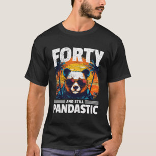 40. Geburtstag Panda Alter 40 Jahre T-Shirt