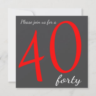 40. Geburtstag Party   DIY Text Einladung