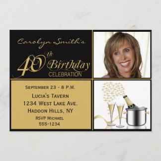 40. Geburtstag-Party Einladungen