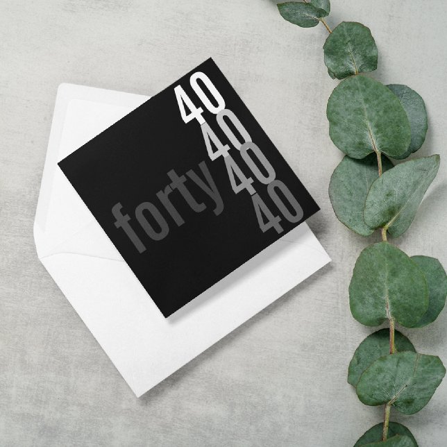 40. Geburtstag Party Einladungen (Von Creator hochgeladen)
