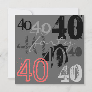 40. Geburtstag Party Einladungen