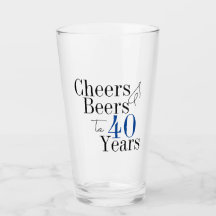 40. Geburtstag Party für Biersorten