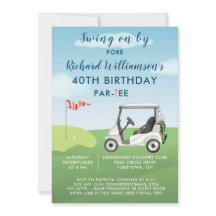 40. Geburtstag Party Herren Golf Theme Party